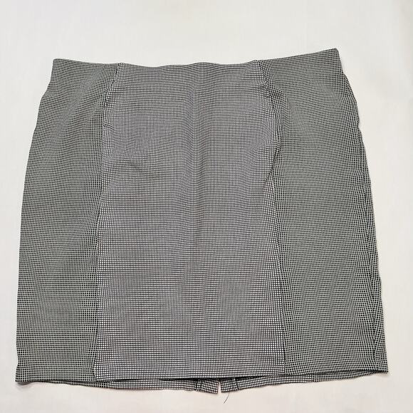 CATO Women’s Black and White Check Skirt Plus Size 24W (A0127) - Picture 1 of 5